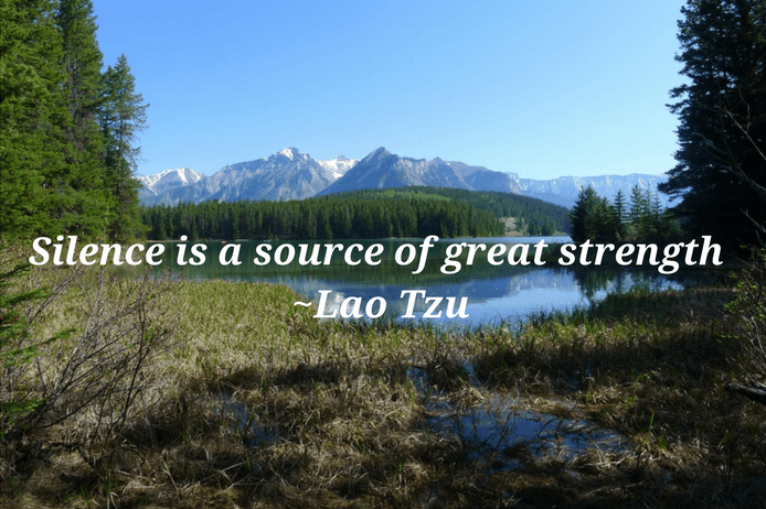 Silence is a source of great strength    Lao Tzu quote on silence